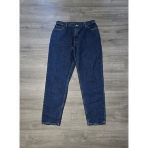 Vintage Levi's 550 Jeans Womens 16 MIS L Blue Relaxed Fit Tapered Leg Dark Wash